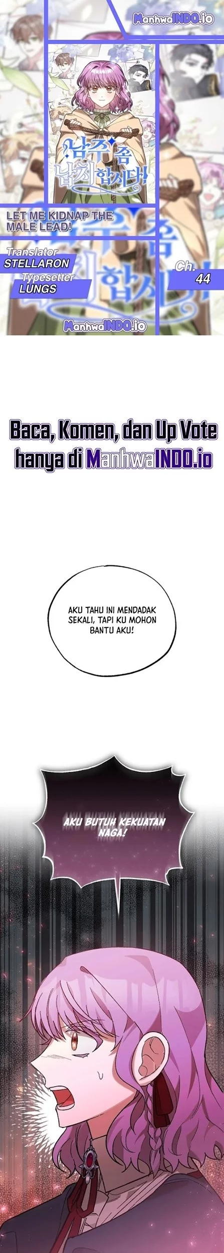 Let Me Kidnap the Male Lead! Chapter 44 - halaman 1