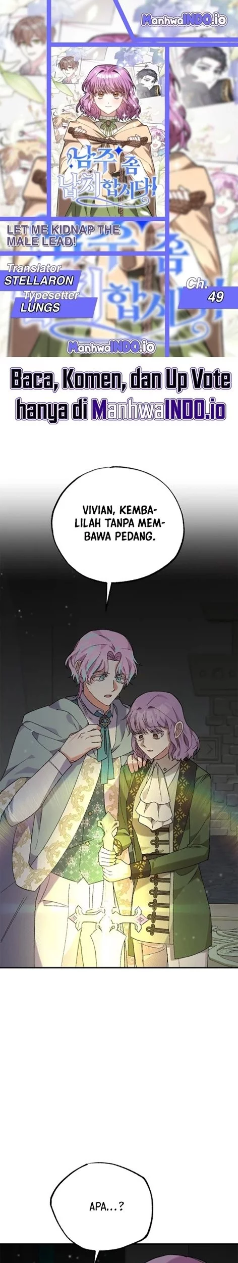Let Me Kidnap the Male Lead! Chapter 49 - halaman 1