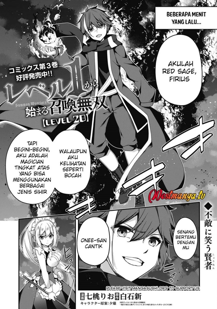 Level 1 kara Hajimaru Shoukan Musou Chapter 20 - halaman 2