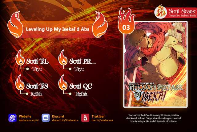 Leveling Up My Isekai’d Abs  Chapter 3 - halaman 1