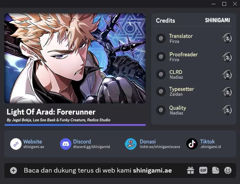 Light Of Arad: Forerunner Chapter 13 - halaman 1