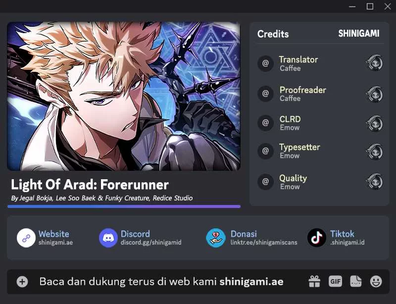 Light Of Arad: Forerunner Chapter 15 - halaman 1
