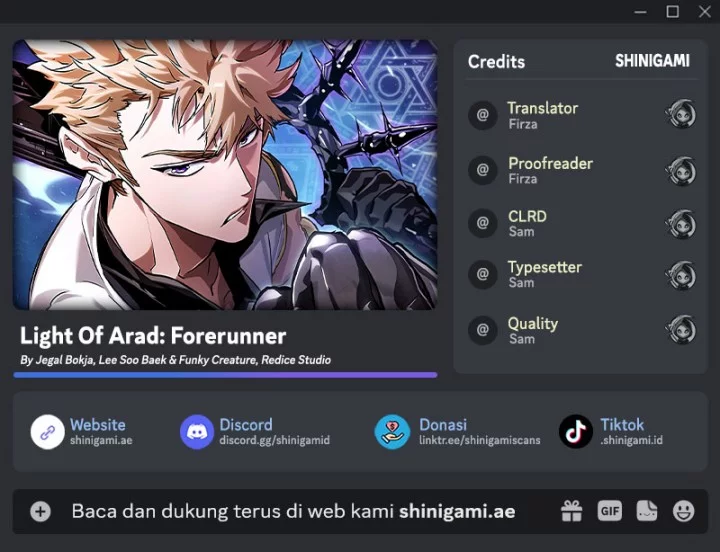 Light Of Arad: Forerunner Chapter 2 - halaman 1