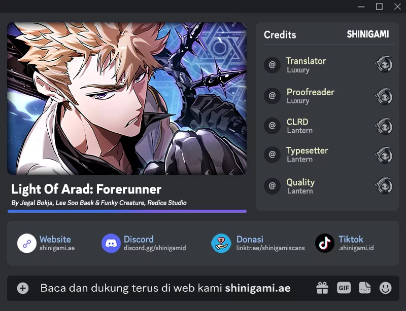 Light Of Arad: Forerunner Chapter 20 - halaman 1