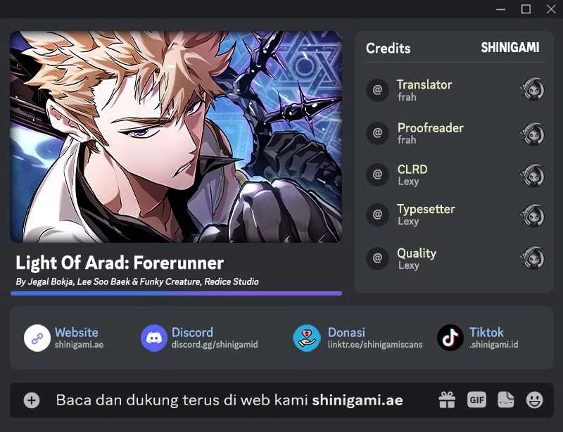 Light Of Arad: Forerunner Chapter 5 - halaman 1