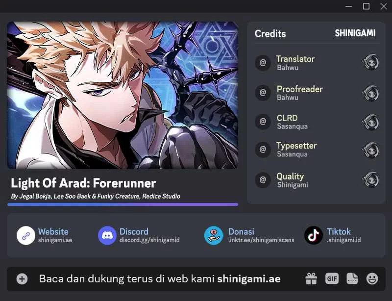 Light Of Arad: Forerunner Chapter 7 - halaman 1