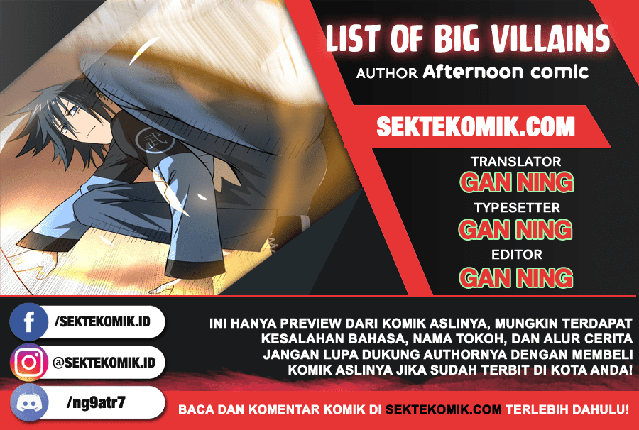 List of Big Villians Chapter 22 - halaman 1