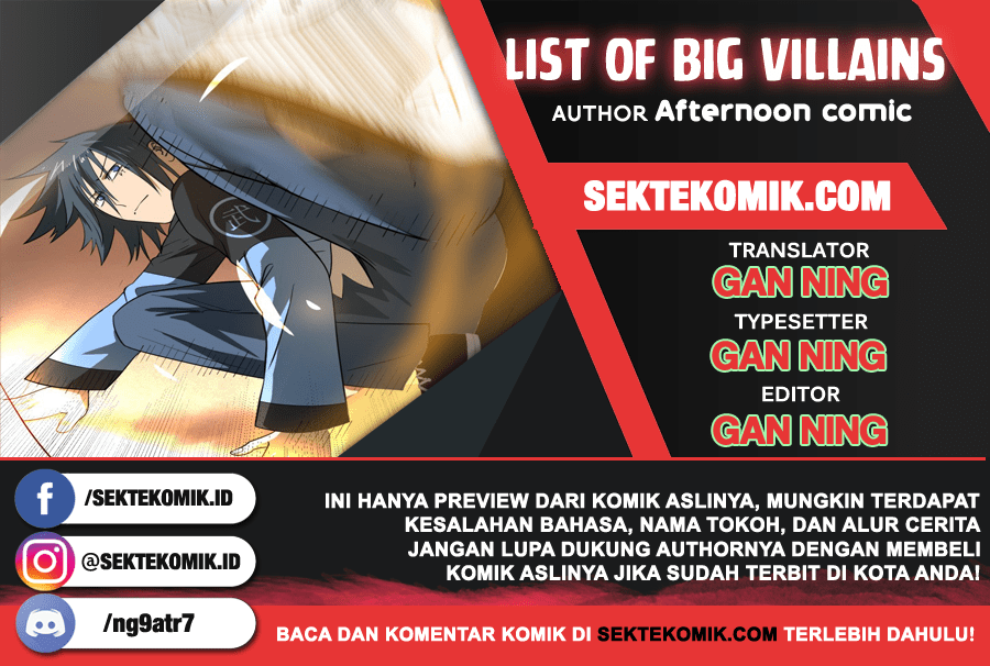 List of Big Villians Chapter 33 - halaman 1