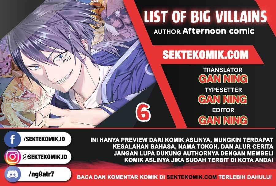 List of Big Villians Chapter 6 - halaman 1