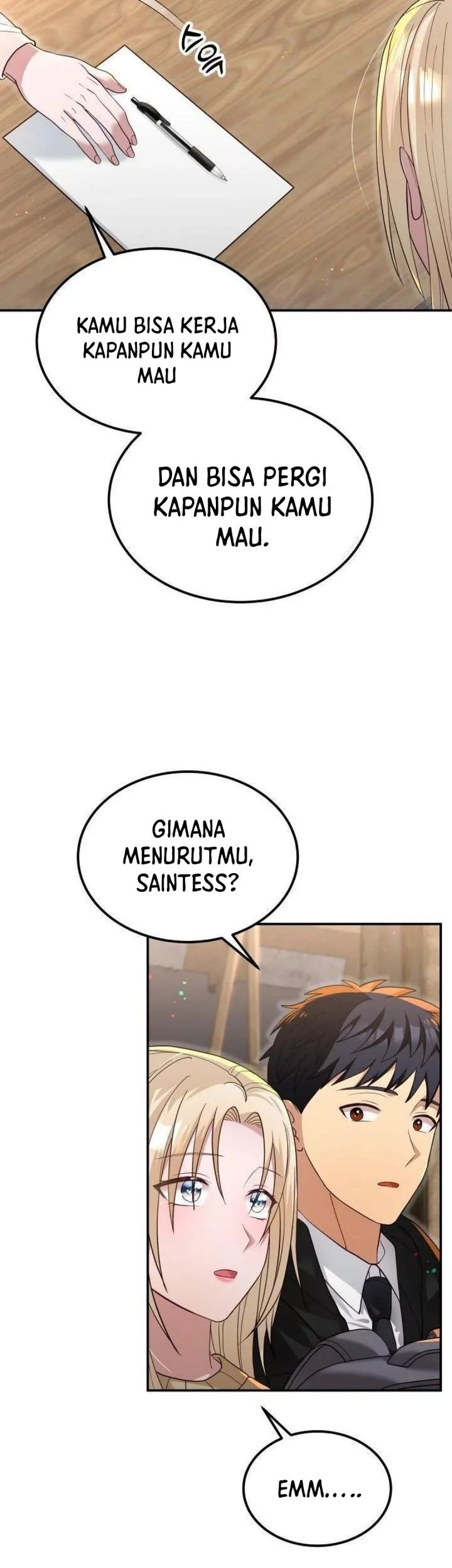 Living in a Studio Condo With the Saintess Chapter 22 - halaman 15