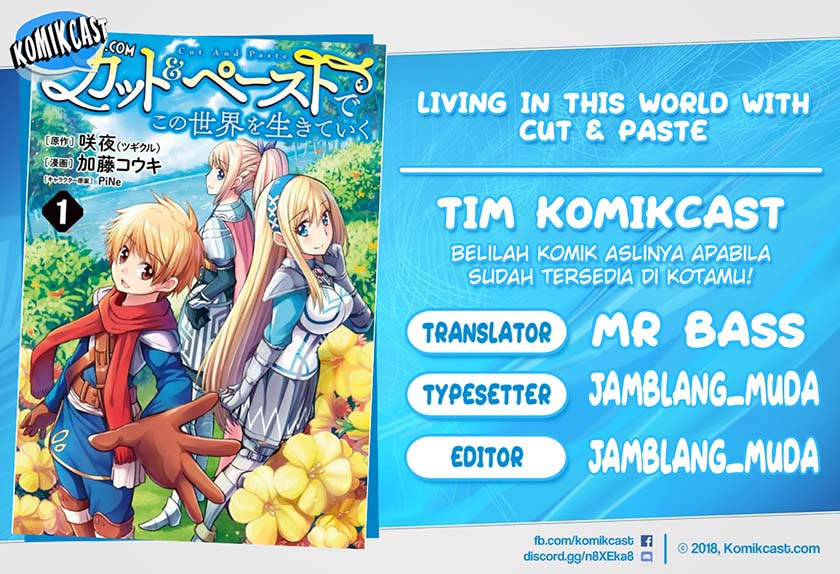 Living In This World With Cut & Paste Chapter 1.5 - halaman 1