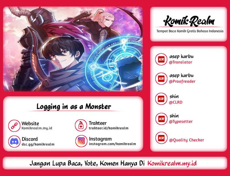Logging in as a Monster Chapter 34 - halaman 1