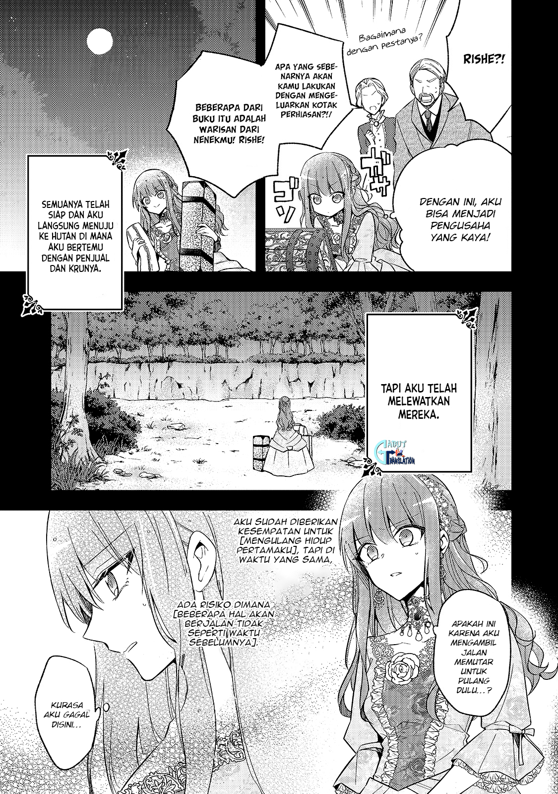 Loop 7-kaime no Akuyaku Reijou wa, Moto Tekikoku de Jiyuu Kimama na Hanayome Seikatsu wo Mankitsu suru Chapter 1 - halaman 10