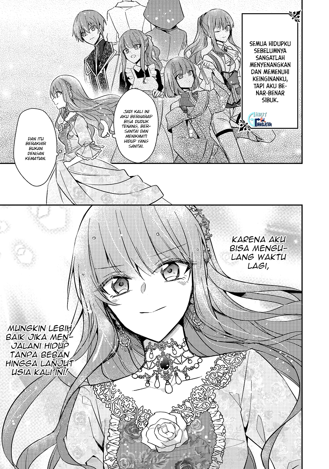 Loop 7-kaime no Akuyaku Reijou wa, Moto Tekikoku de Jiyuu Kimama na Hanayome Seikatsu wo Mankitsu suru Chapter 1 - halaman 17