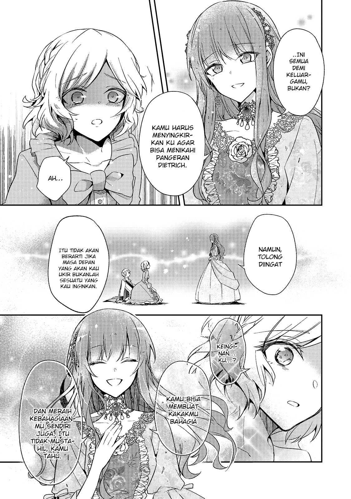 Loop 7-kaime no Akuyaku Reijou wa, Moto Tekikoku de Jiyuu Kimama na Hanayome Seikatsu wo Mankitsu suru Chapter 1 - halaman 34