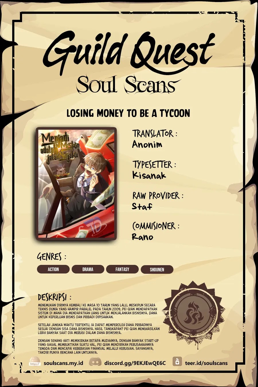 Losing Money to Be a Tycoon Chapter 148 - halaman 1