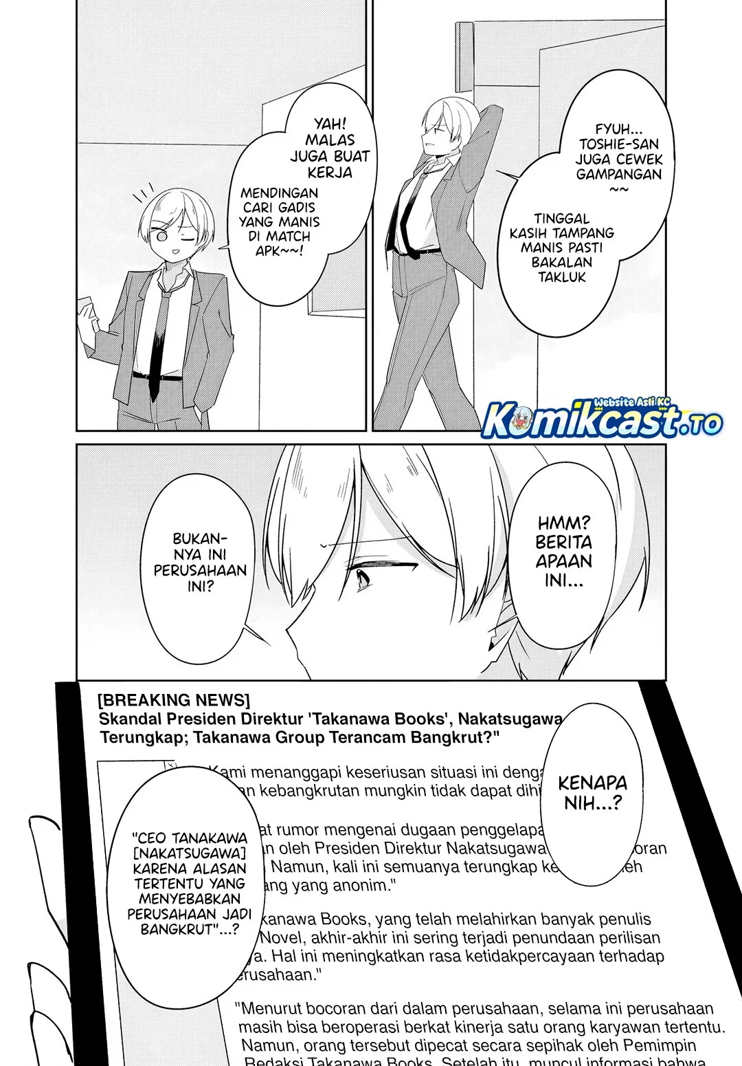 Madogiwa Henshuu to Baka ni Sareta Ore ga, Futago JK to Doukyo suru Koto ni Natta Chapter 12.2 - halaman 9