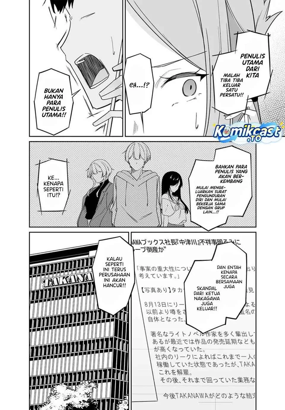 Madogiwa Henshuu to Baka ni Sareta Ore ga, Futago JK to Doukyo suru Koto ni Natta Chapter 13.1 - halaman 13