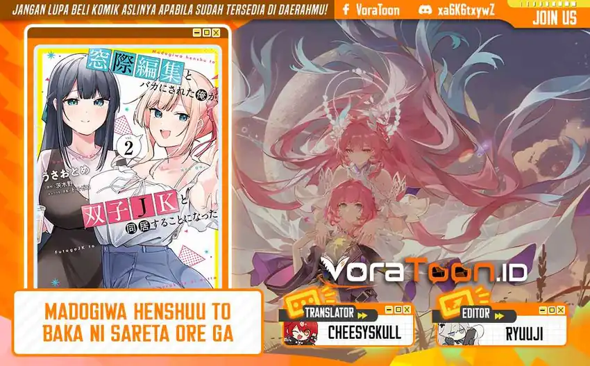 Madogiwa Henshuu to Baka ni Sareta Ore ga, Futago JK to Doukyo suru Koto ni Natta Chapter 15.2 - halaman 2