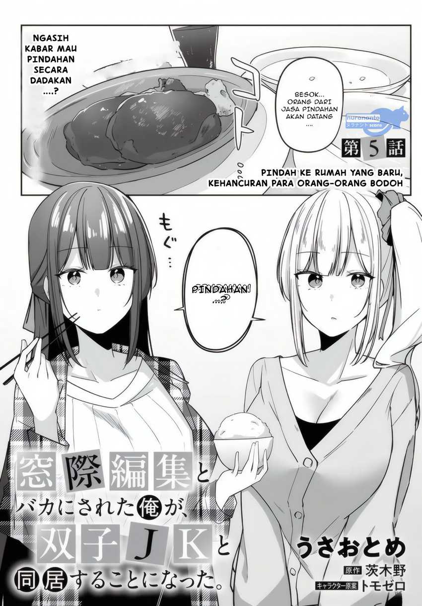 Madogiwa Henshuu to Baka ni Sareta Ore ga, Futago JK to Doukyo suru Koto ni Natta Chapter 5.1 - halaman 2