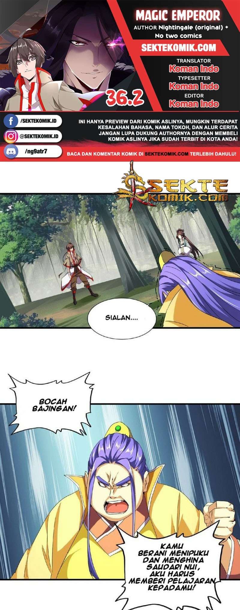 Magic Emperor Chapter 36.5 - halaman 1