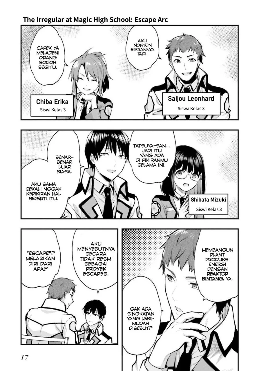 Mahouka Koukou no Rettousei: Escape-hen Chapter 5 - halaman 17