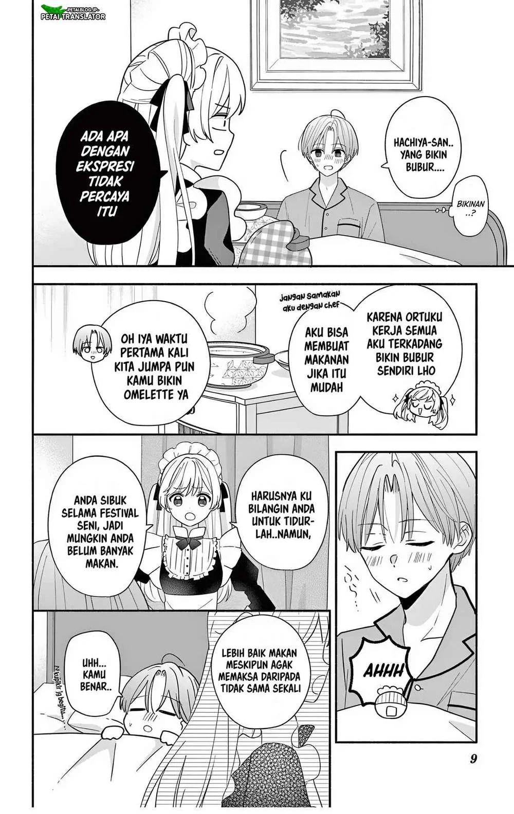 Maid wa Koisuru Hachiya-kun Chapter 23.2 - halaman 9