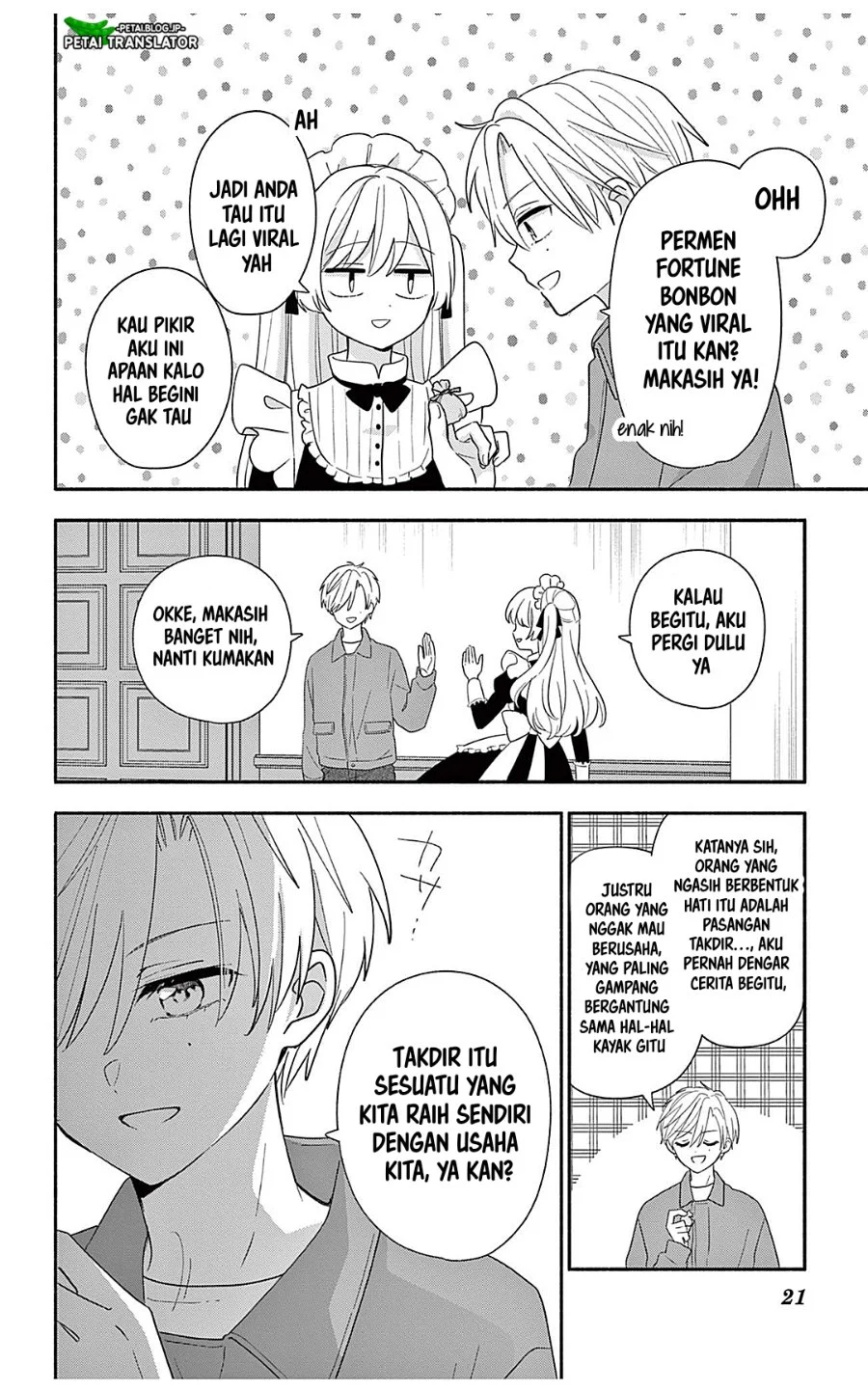 Maid wa Koisuru Hachiya-kun Chapter 24.2 - halaman 21