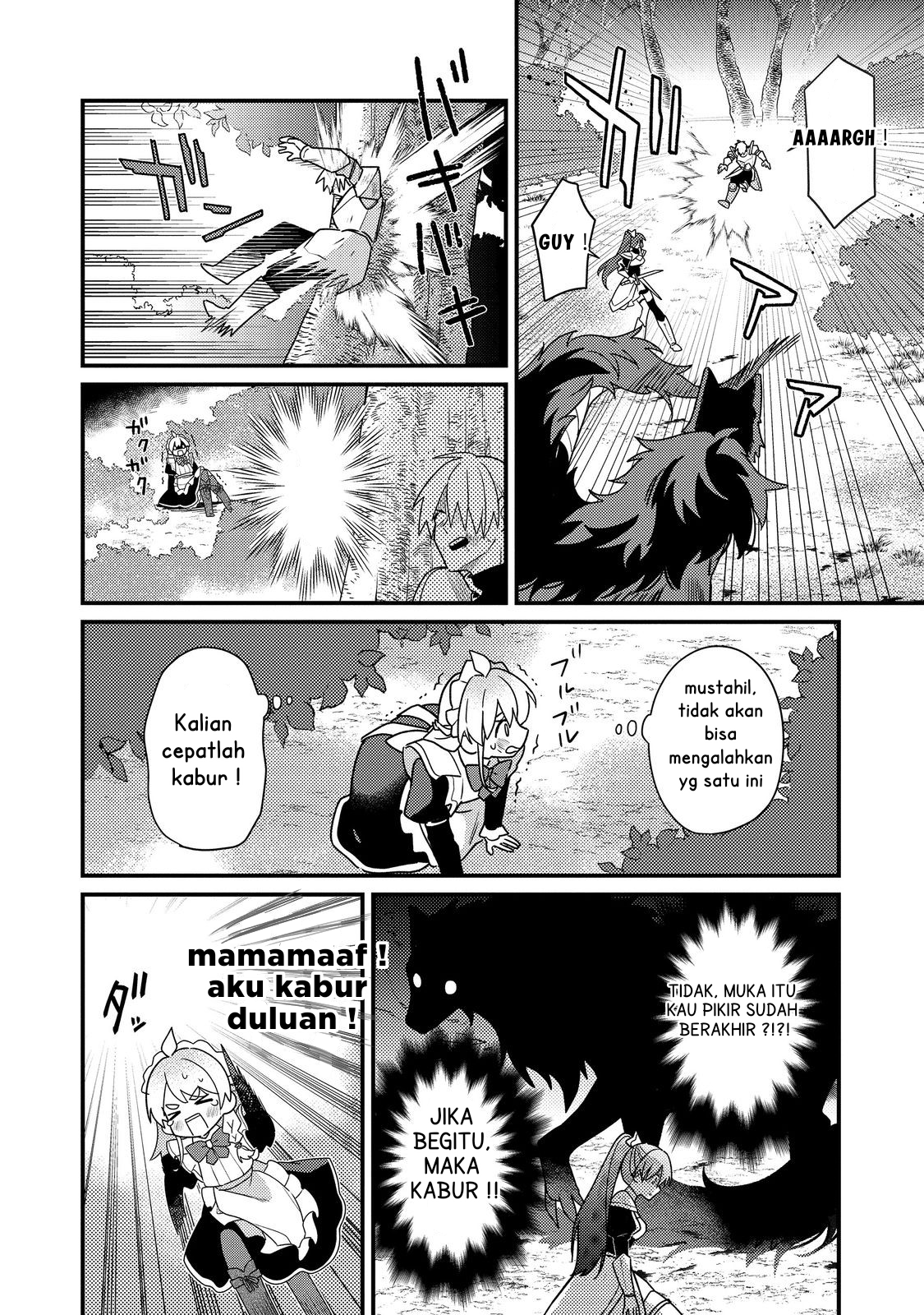 MAIDes: Maid, Jigoku no Senjou ni Tensou sareru. Koyuu no Gomi Shuushuu Mahou de, Saijaku Class no Mama Jinrui Saikyou ni. @comic Chapter 1 - halaman 28