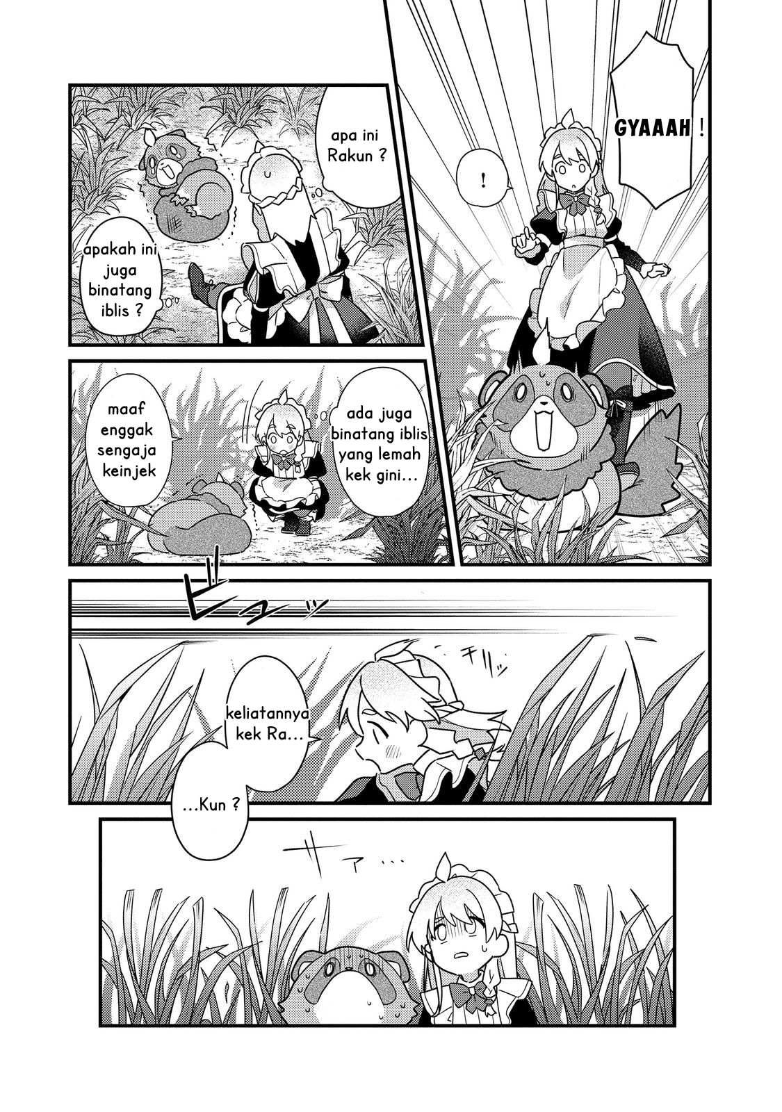 MAIDes: Maid, Jigoku no Senjou ni Tensou sareru. Koyuu no Gomi Shuushuu Mahou de, Saijaku Class no Mama Jinrui Saikyou ni. @comic Chapter 1 - halaman 30