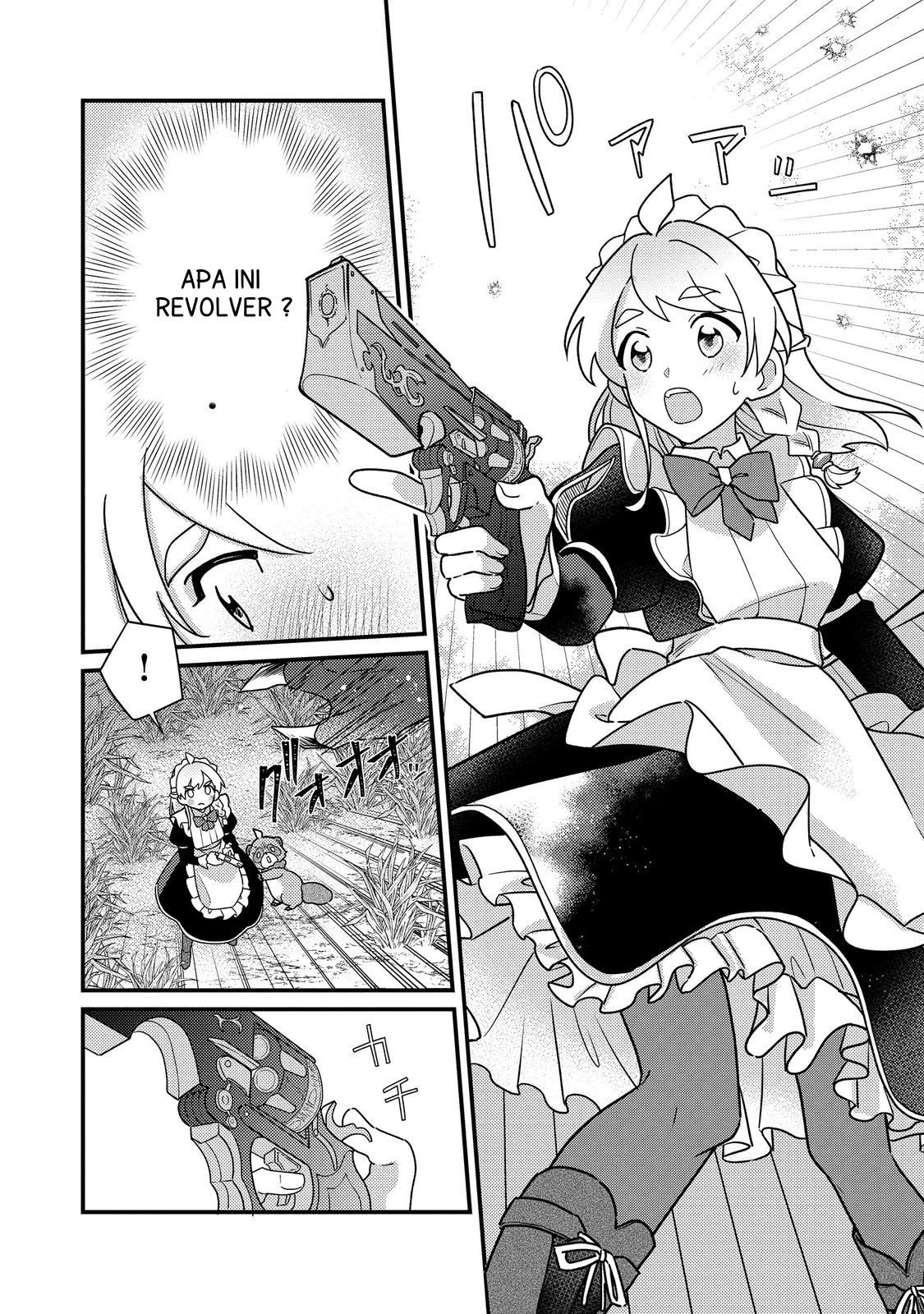 MAIDes: Maid, Jigoku no Senjou ni Tensou sareru. Koyuu no Gomi Shuushuu Mahou de, Saijaku Class no Mama Jinrui Saikyou ni. @comic Chapter 1 - halaman 35