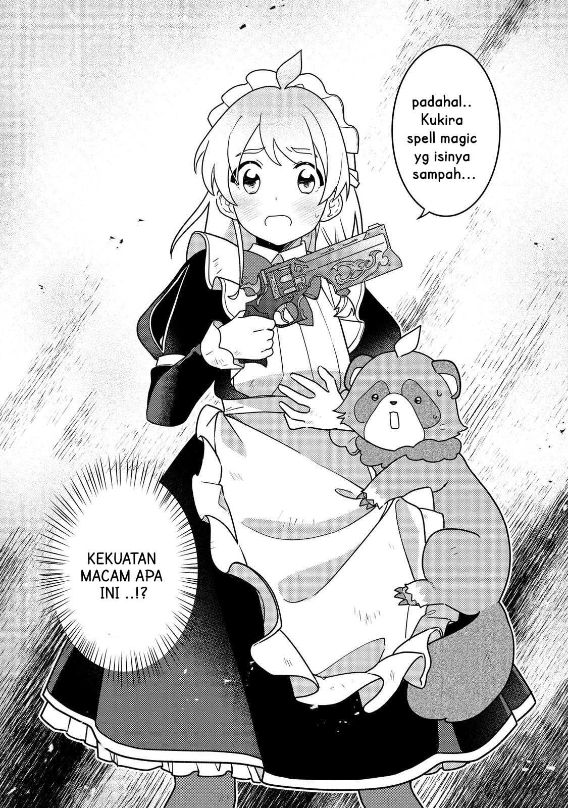 MAIDes: Maid, Jigoku no Senjou ni Tensou sareru. Koyuu no Gomi Shuushuu Mahou de, Saijaku Class no Mama Jinrui Saikyou ni. @comic Chapter 1 - halaman 37
