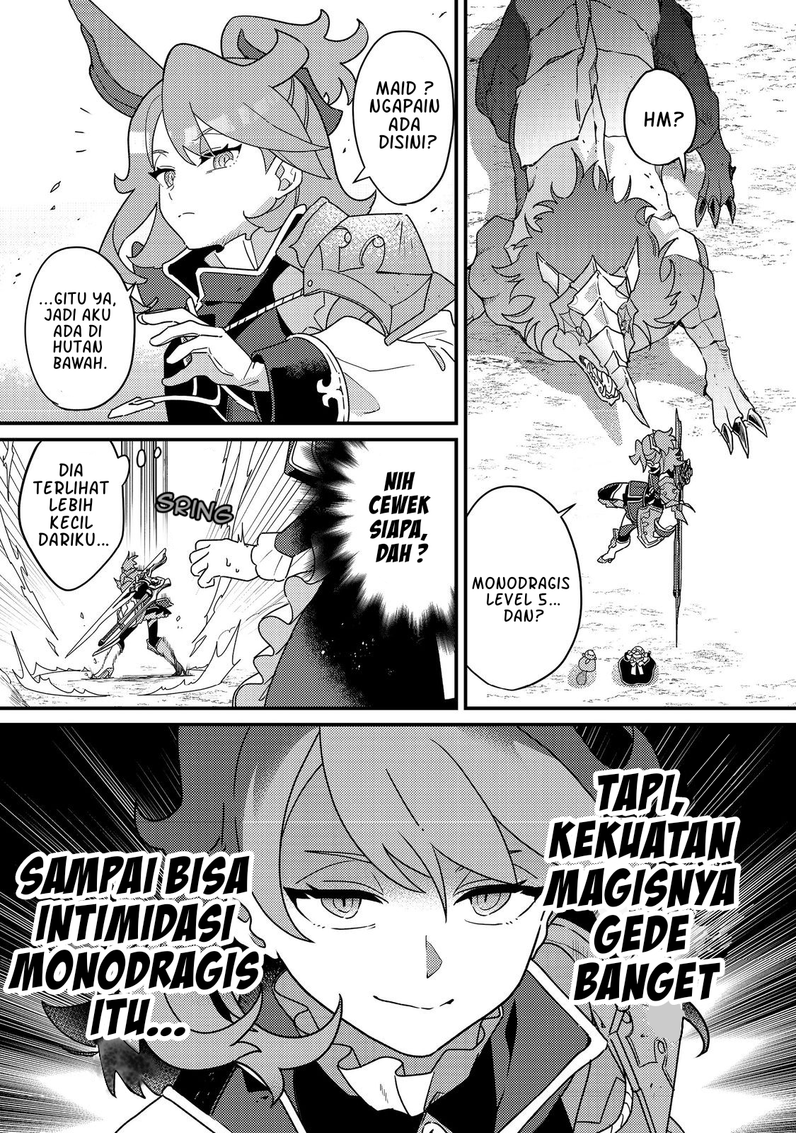 MAIDes: Maid, Jigoku no Senjou ni Tensou sareru. Koyuu no Gomi Shuushuu Mahou de, Saijaku Class no Mama Jinrui Saikyou ni. @comic Chapter 3 - halaman 1