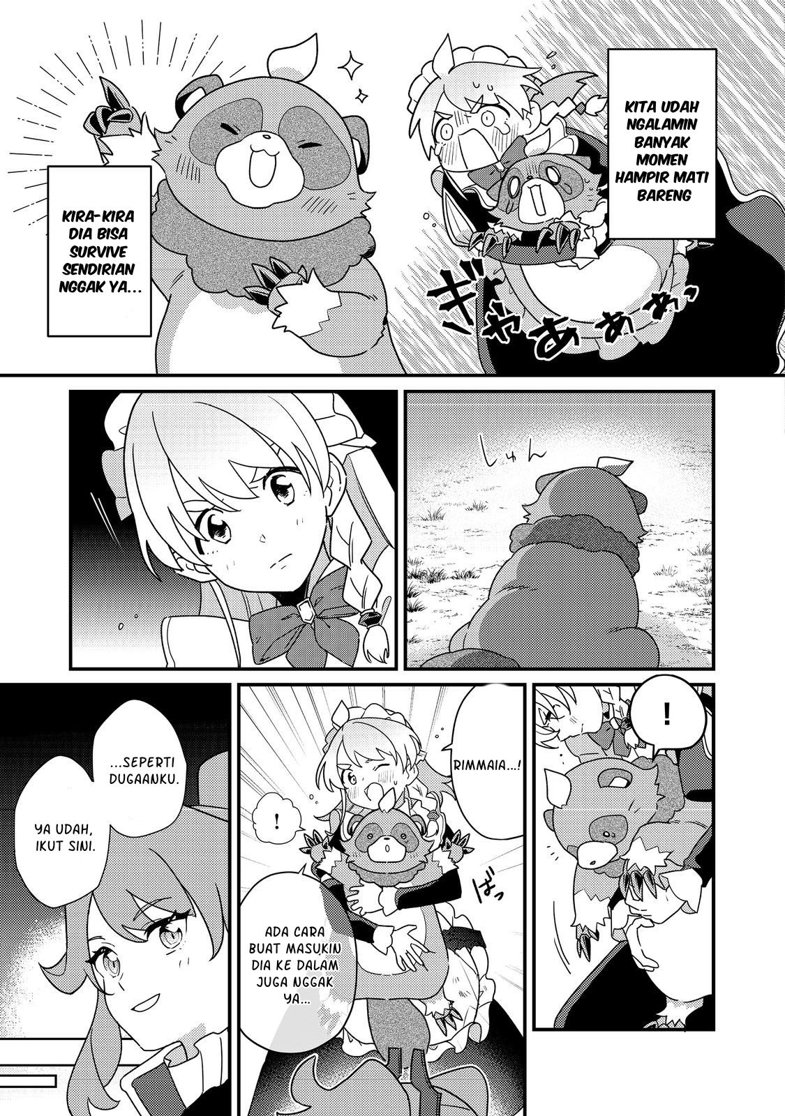 MAIDes: Maid, Jigoku no Senjou ni Tensou sareru. Koyuu no Gomi Shuushuu Mahou de, Saijaku Class no Mama Jinrui Saikyou ni. @comic Chapter 3 - halaman 17
