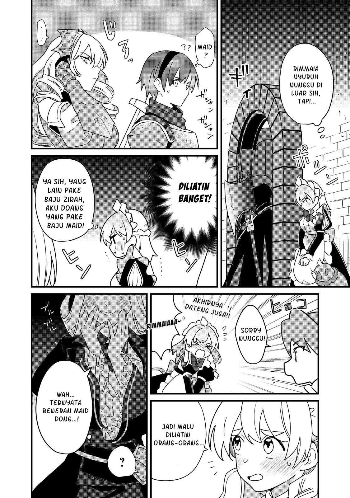 MAIDes: Maid, Jigoku no Senjou ni Tensou sareru. Koyuu no Gomi Shuushuu Mahou de, Saijaku Class no Mama Jinrui Saikyou ni. @comic Chapter 3 - halaman 18