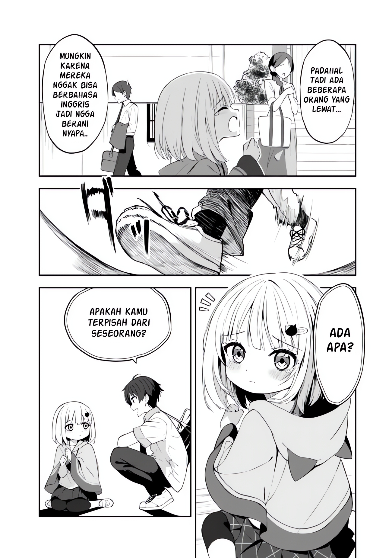 Maigo ni Natteita Youjo wo Tasuketara, Otonari ni Sumu Bishoujo Ryuugakusei ga Ie ni Asobi ni Kuru you ni Natta Ken ni Tsuite Chapter 1 - halaman 28