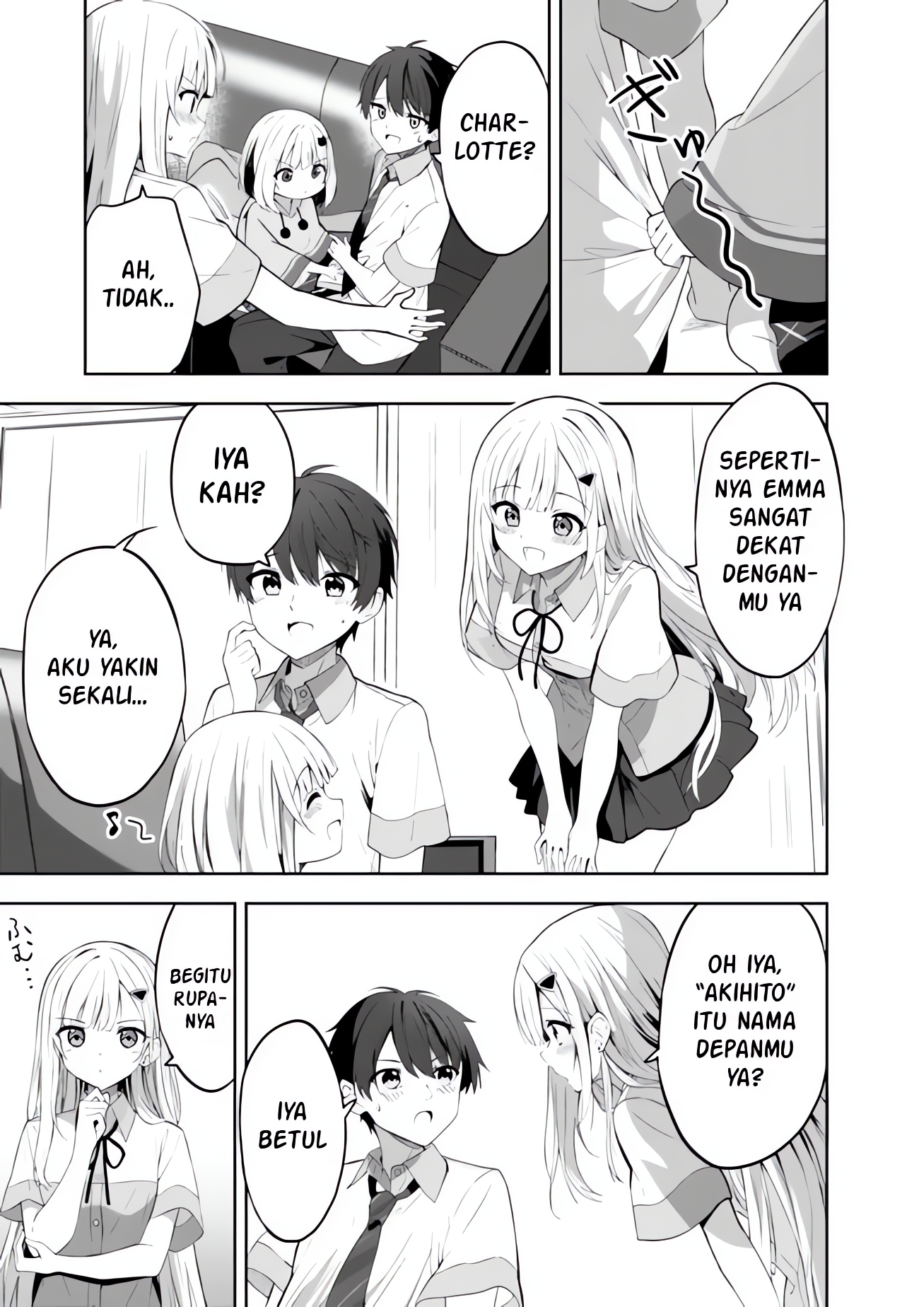 Maigo ni Natteita Youjo wo Tasuketara, Otonari ni Sumu Bishoujo Ryuugakusei ga Ie ni Asobi ni Kuru you ni Natta Ken ni Tsuite Chapter 1 - halaman 47