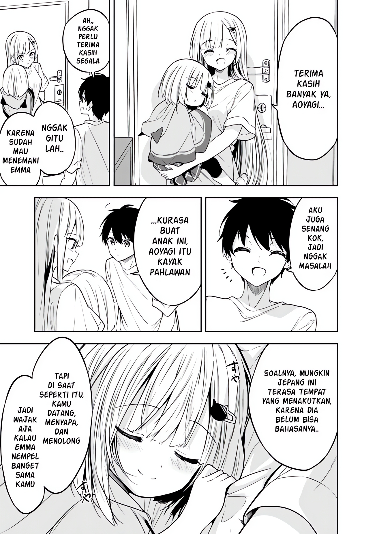 Maigo ni Natteita Youjo wo Tasuketara, Otonari ni Sumu Bishoujo Ryuugakusei ga Ie ni Asobi ni Kuru you ni Natta Ken ni Tsuite Chapter 3 - halaman 17