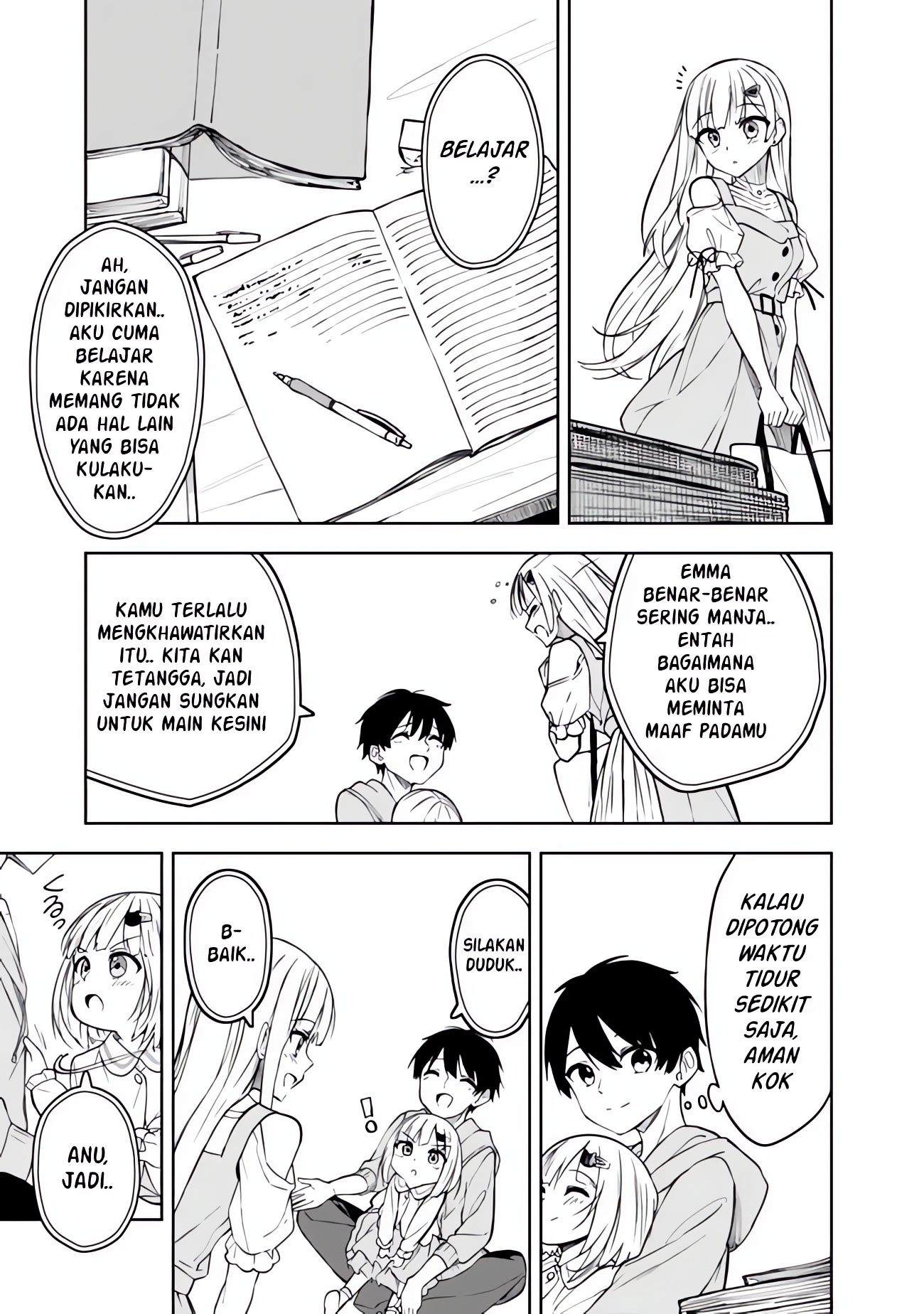 Maigo ni Natteita Youjo wo Tasuketara, Otonari ni Sumu Bishoujo Ryuugakusei ga Ie ni Asobi ni Kuru you ni Natta Ken ni Tsuite Chapter 7 - halaman 4