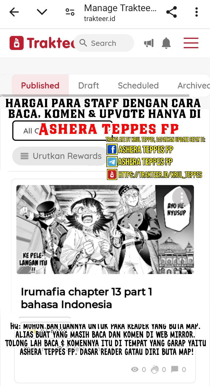 Mairimashita! Iruma-kun: If Episode of Mafia Chapter 9.2 - halaman 28