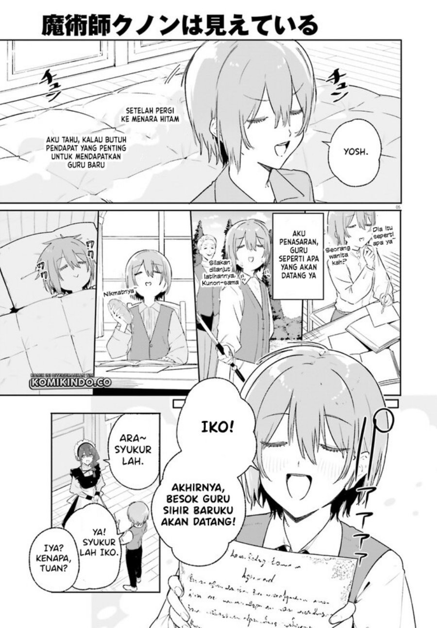 Majutsushi Kunon wa Mieteiru Chapter 10.1 - halaman 6