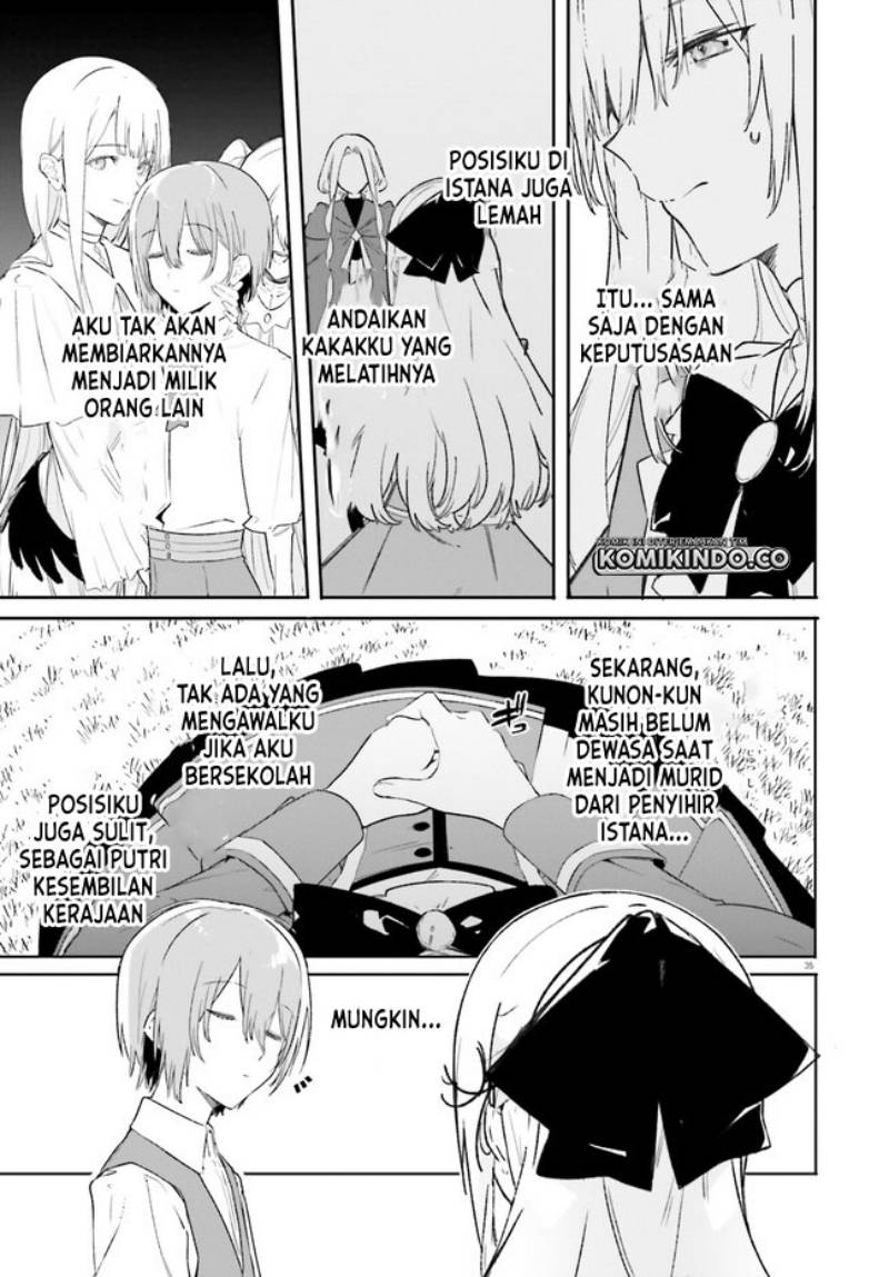 Majutsushi Kunon wa Mieteiru Chapter 10.2 - halaman 17