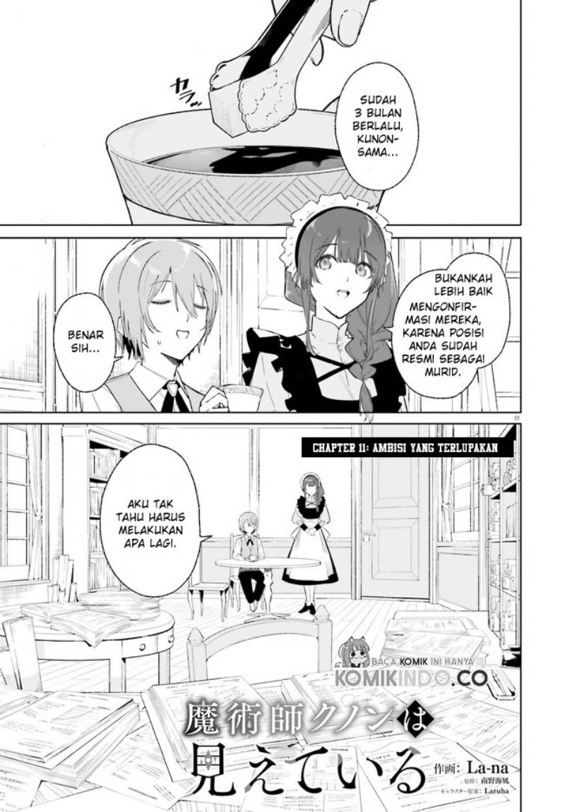 Majutsushi Kunon wa Mieteiru Chapter 11.1 - halaman 2