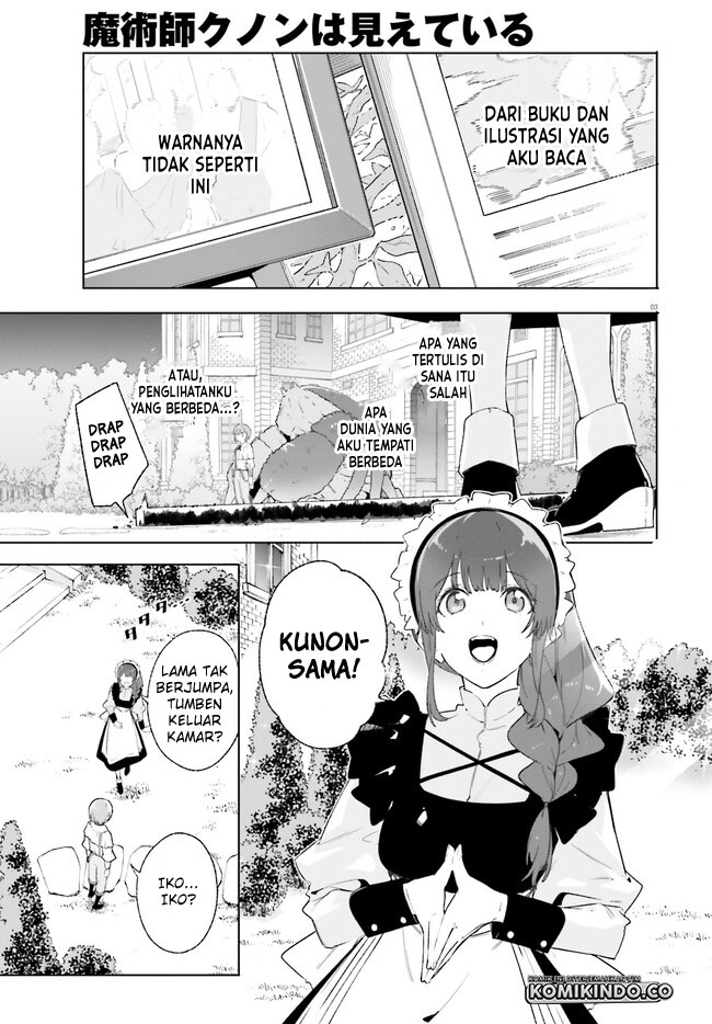 Majutsushi Kunon wa Mieteiru Chapter 13.1 - halaman 4