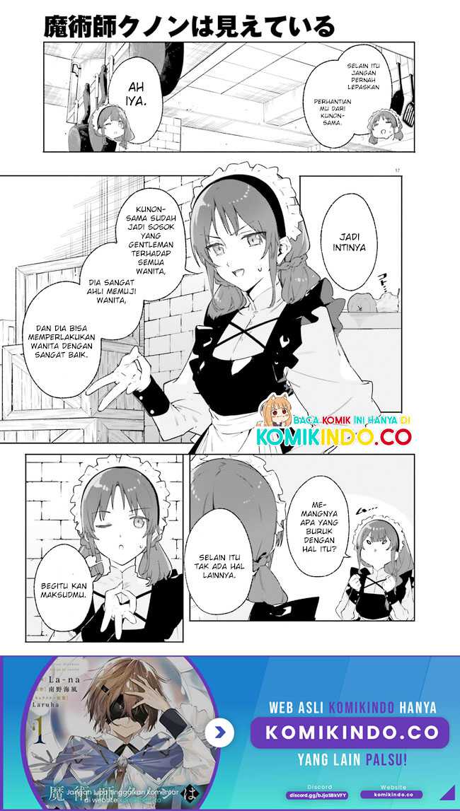 Majutsushi Kunon wa Mieteiru Chapter 14.1 - halaman 18