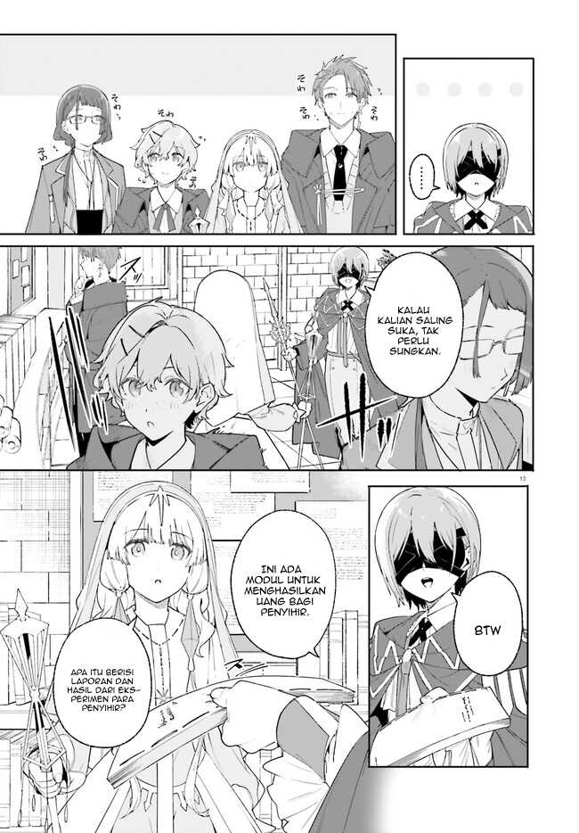 Majutsushi Kunon wa Mieteiru Chapter 19.1 - halaman 14