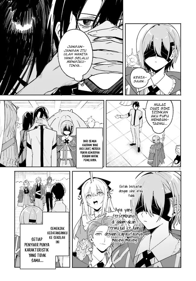 Majutsushi Kunon wa Mieteiru Chapter 23.1 - halaman 13