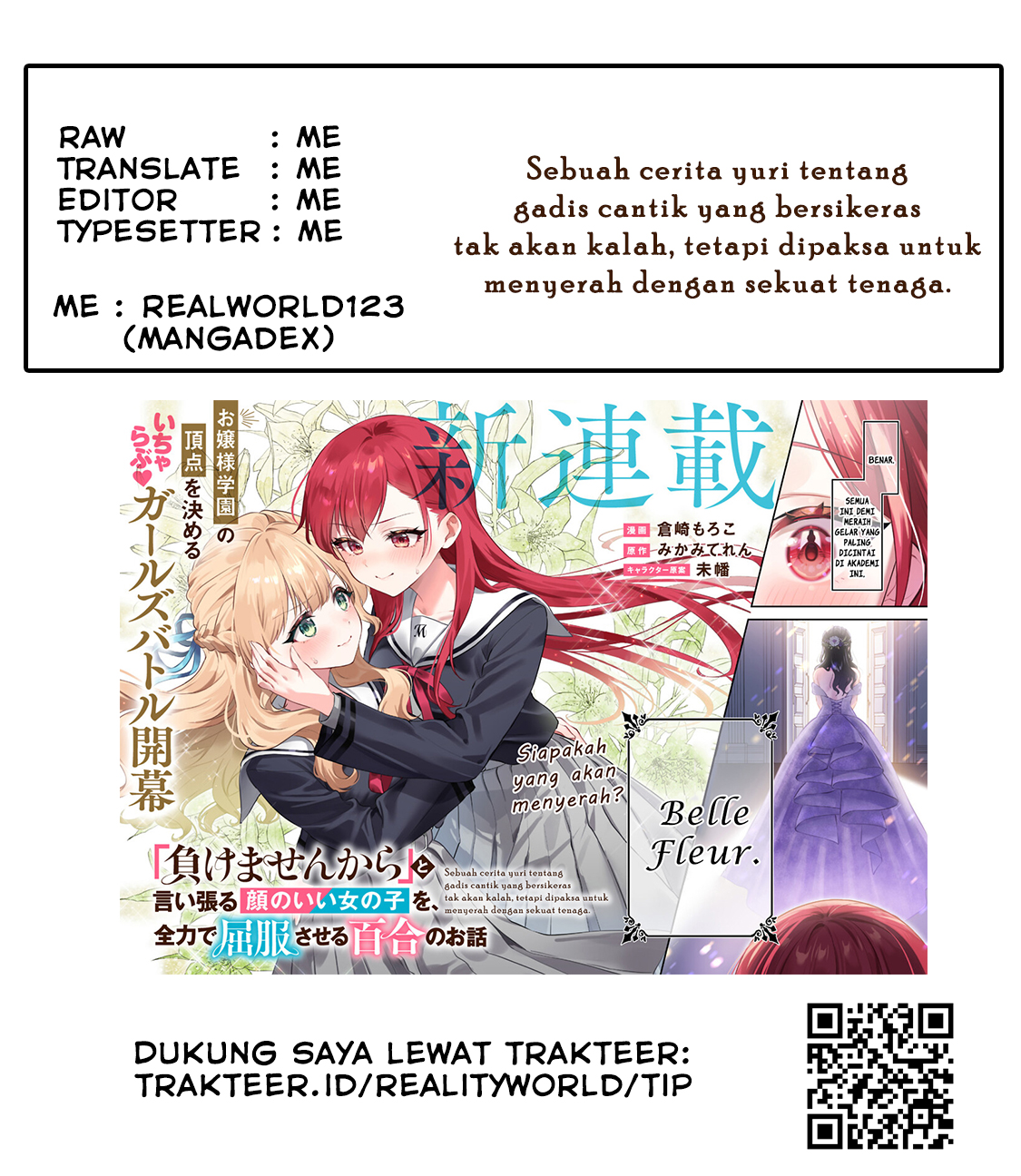 Makemasen kara to Iiharu Kao no Ii Onnanoko wo, Zenryoku de Kuppuku saseru Yuri no Ohanashi Chapter 1 - halaman 24