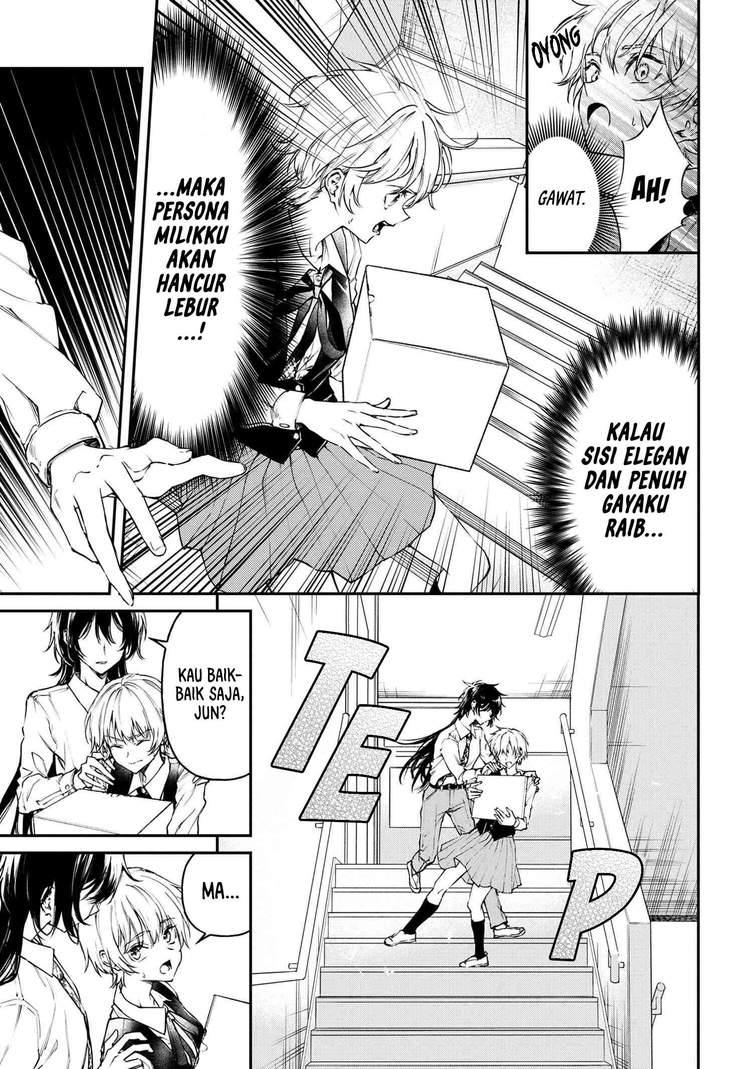 Makoto-senpai no Mae dewa Kakkotsukerarenai! Chapter 1 - halaman 5