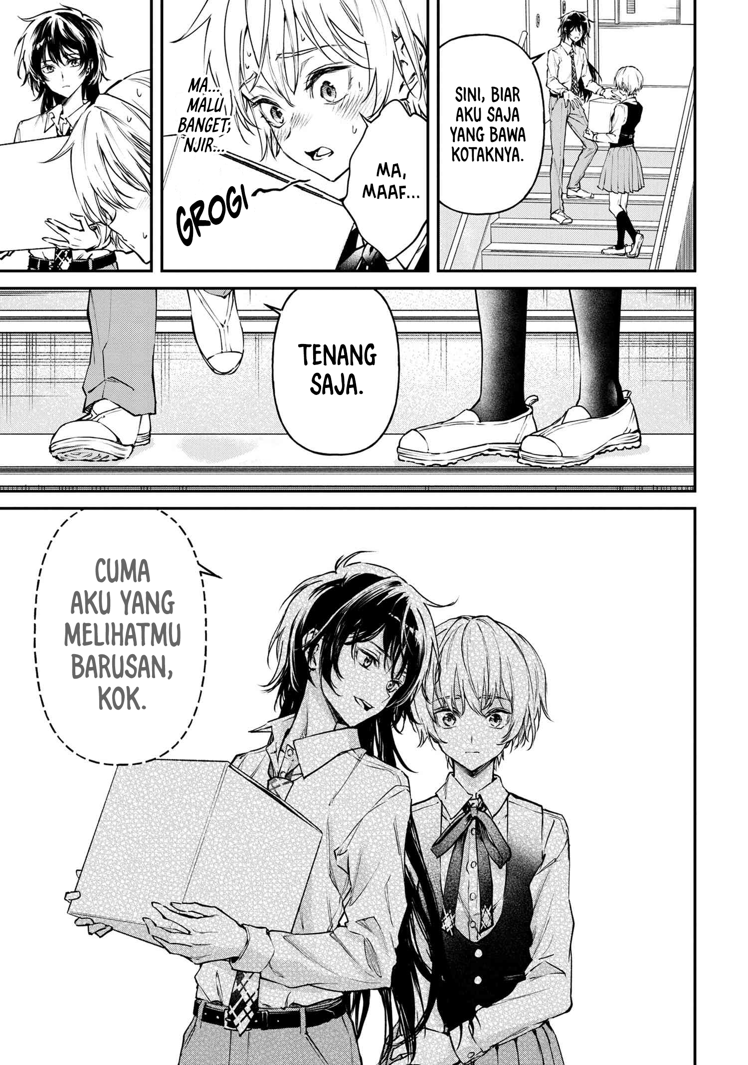 Makoto-senpai no Mae dewa Kakkotsukerarenai! Chapter 1 - halaman 7